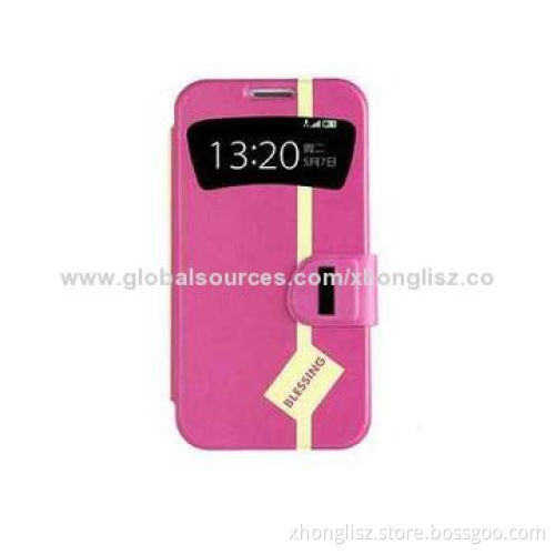 Contrasting Colors Matching Design Leather Case with Stand Function, OEM/ODM Orders Welcomed